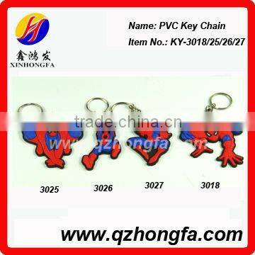 Promotion gifts 3d Soft PVC Keychain Chrismas Keyring