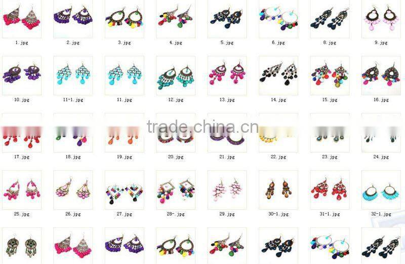 Cheap purple chandelier earring