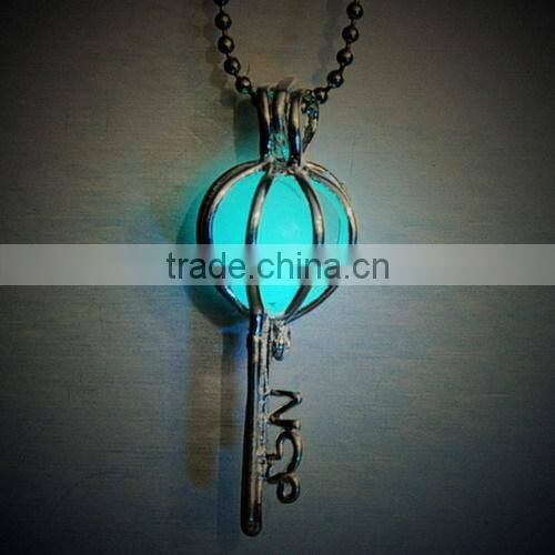 glow pendant necklace glow in the dark jewelry gift DIY Jewelry