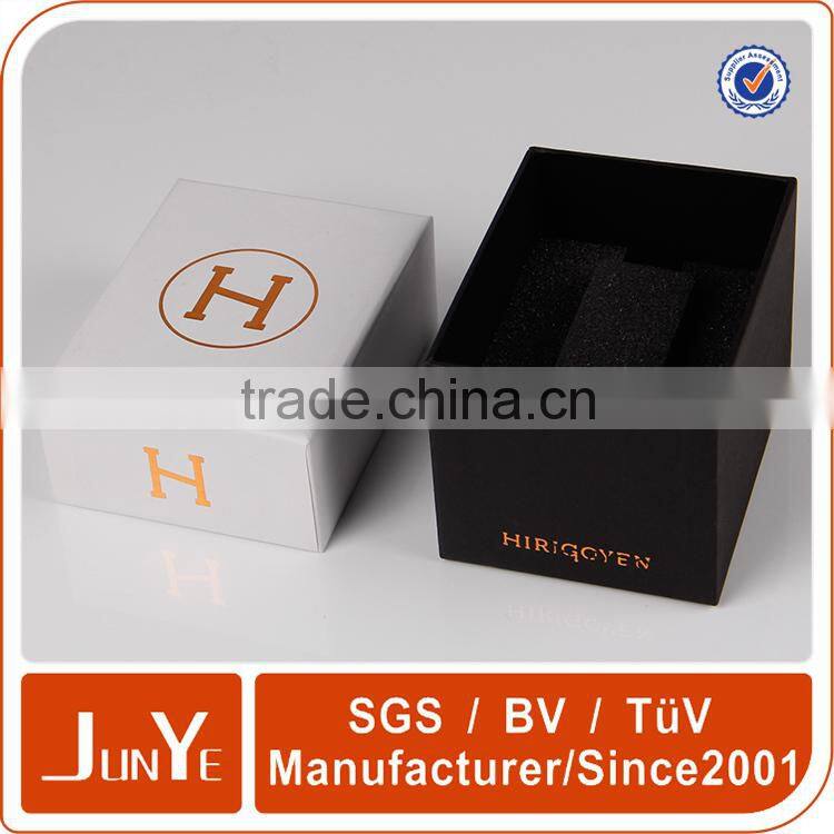 flat watch packaging box paper with cushion