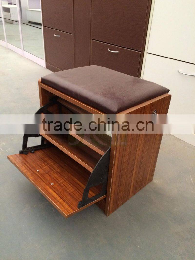 mdf shoe cabinet with seat