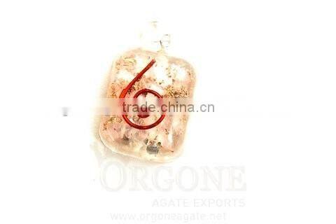 Lapis Lazuli Orgone Rounded Square Pendant