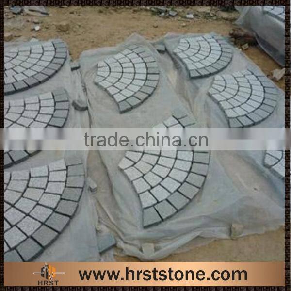Outdoor nature grey granite paving stone