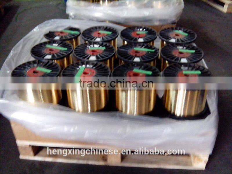 Brass coated steel reinforcement wire for hose