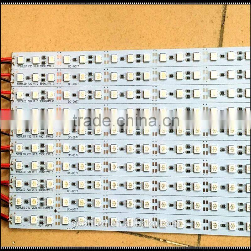 2700-3500K Color Temperature(CCT) and White Emitting Color China Manufacturer Outdoor rigid strip light 5050 Rigid LED Light Bar