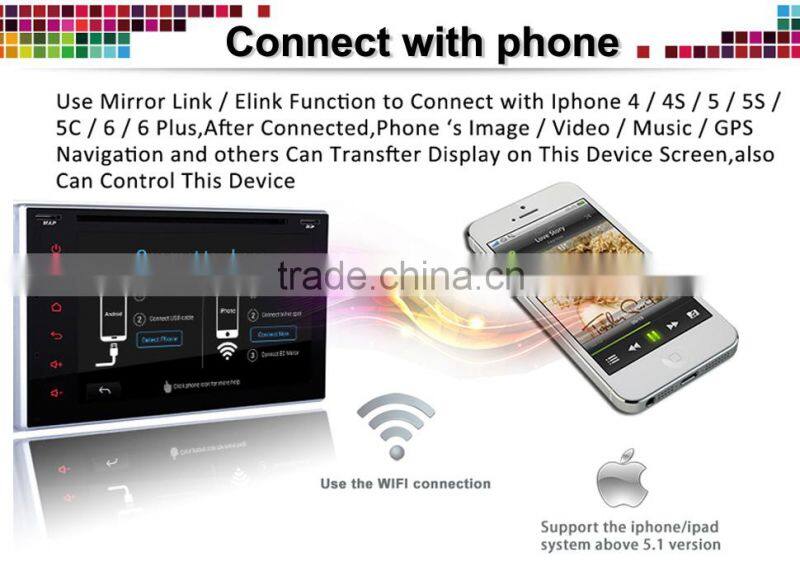 2din android dvd car navigation multimedia system with gps/bluetooth