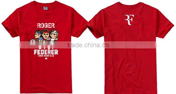 Guangzhou wholesale round neck plain t-shirt cartoon commemorative short-sleeved cotton T-shirt