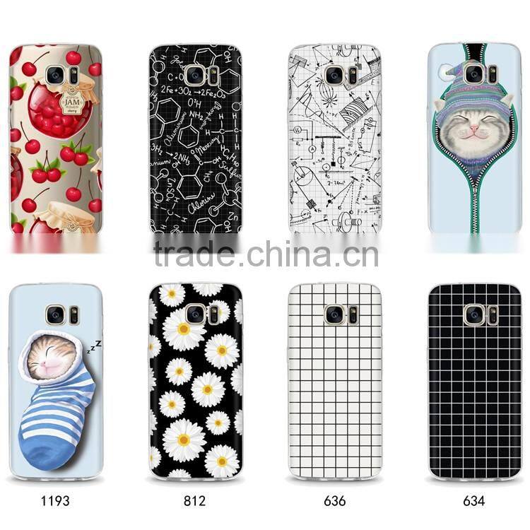 2016 fashion cat protective 3d custom printed printing flip mobile phone case cover for samsung S7 edge lite s7 galaxy j5 j2