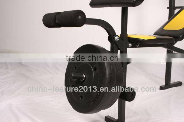 Home Use Standard Fitness Exercise Weight Lifting Bench with Arm Curl