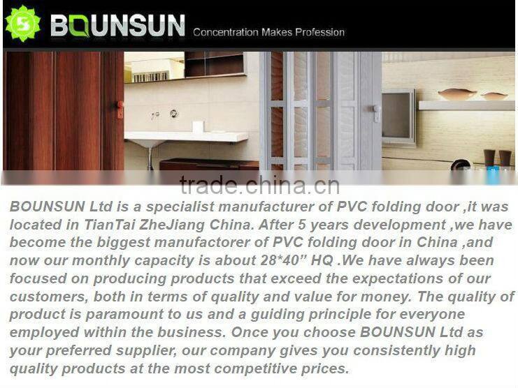 UK/Germany Europe Popular PVC Folding Doors