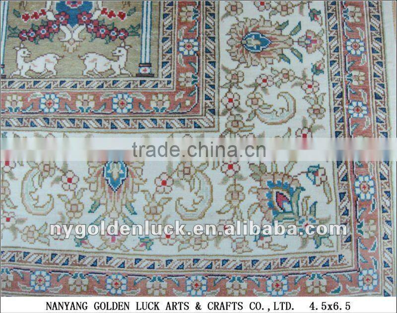 persian design double knotted 260L 4.5x6.5 handmade turkish rugs