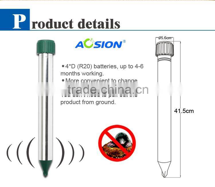 Supply for Eco-friendly garden battery powered Vibration sonic rodent repeller
