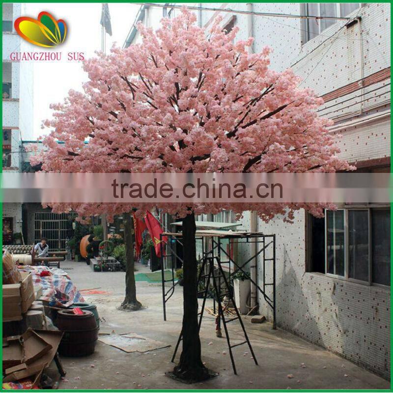 Wholesale fiberglass artificial cherry blossom tree garden decoration artificial cherry tree