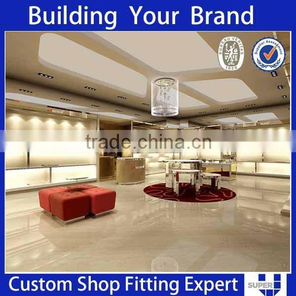 footwear display showcase for shopping center