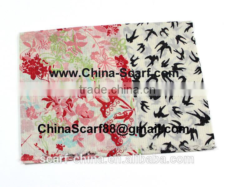 Wholesale gold thread wool scarf