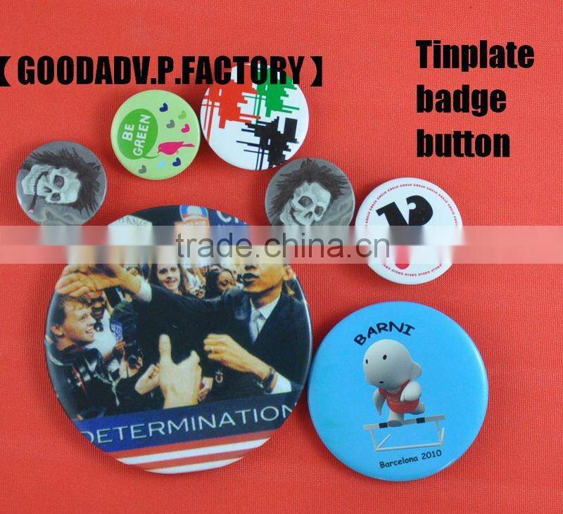 Promotion gifts letters metal badge button