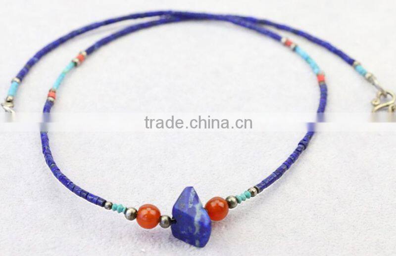 Fashion Lapis Lazuli Gemstone necklace