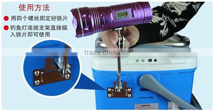 a-ok Yellow blue white led light fishing equipment three color aluminium fishing light