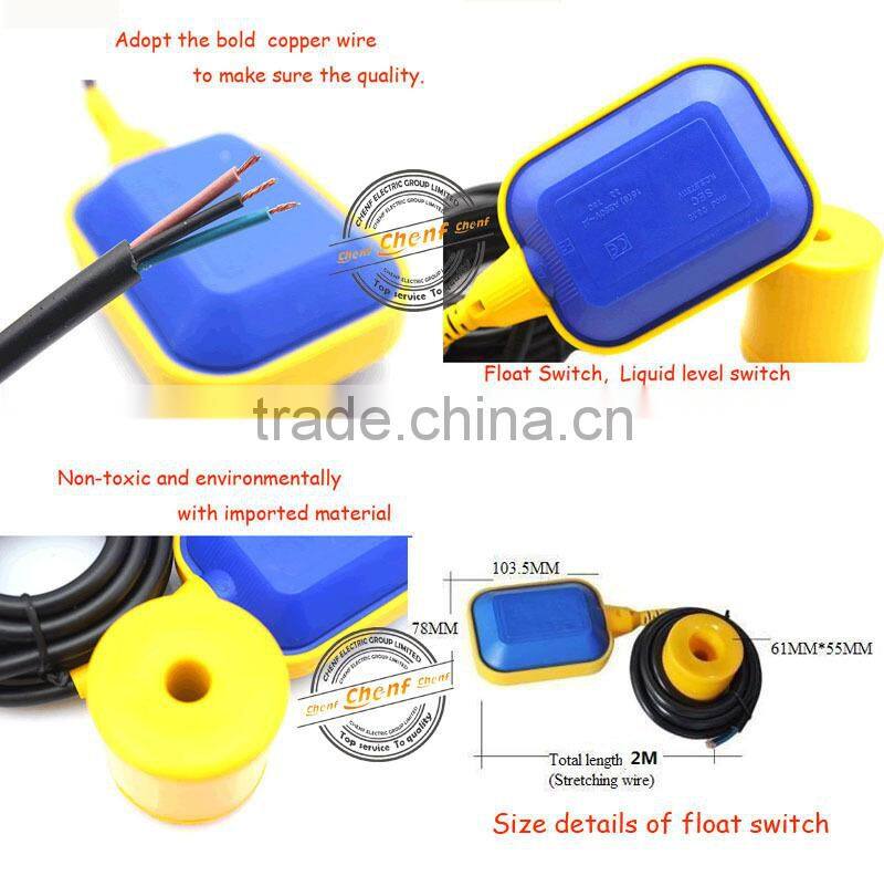Hot Sell Newest Water Level Mini Float Switch 250V with 3M Cable