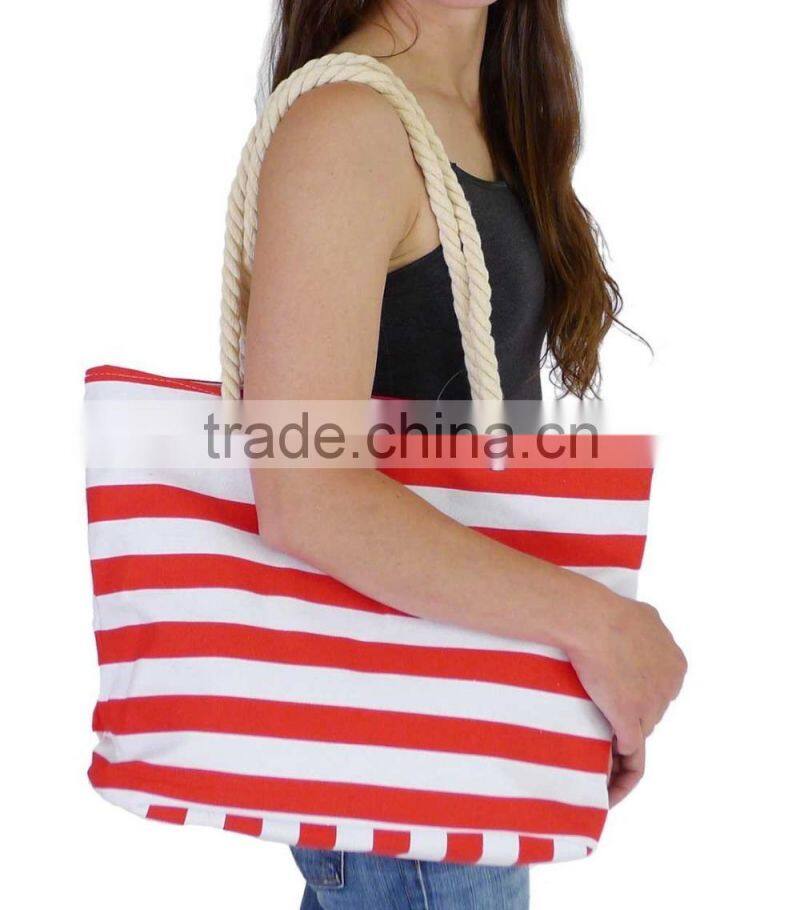 Factory Wholesale Cotton Canvas Beach / Tote Bag