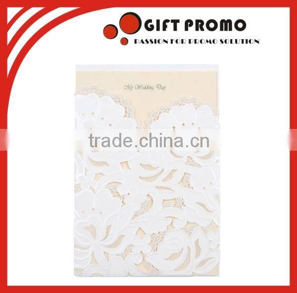 Luxurious Hollow Carved Wedding Invitation