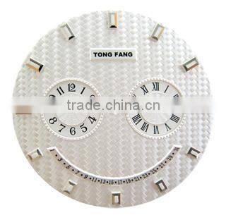 3D index embossed engraved pattern Watch dial