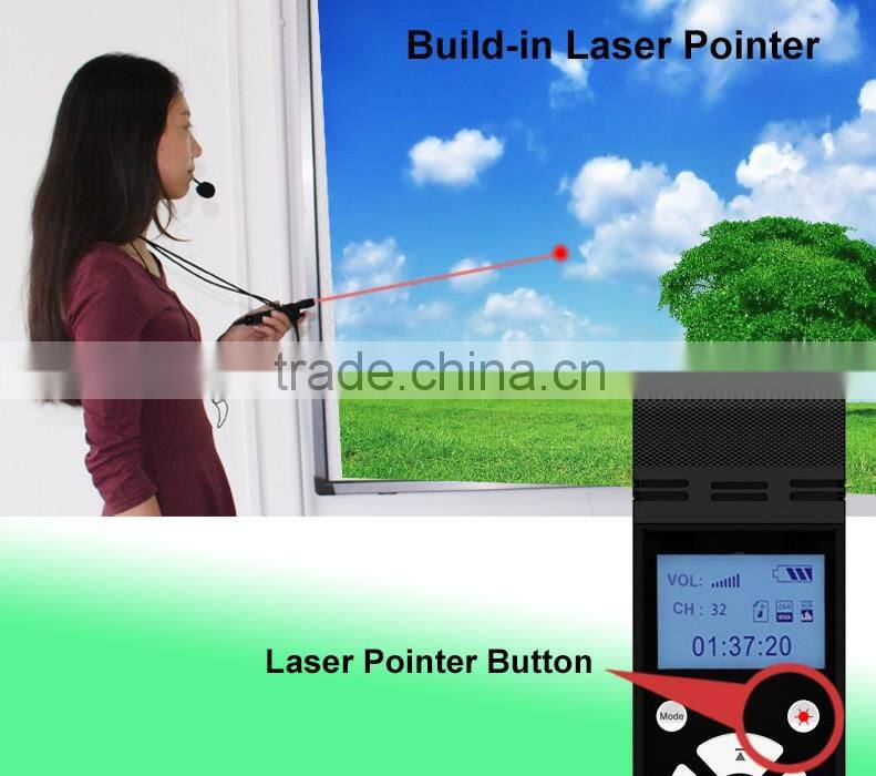 TP-WIRELESS 2.4GHz Wireless Portable Microphone System Laser Pointer USB Remote Control PPT Paging
