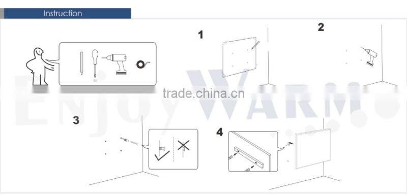 CTUV GS SAA Rohs CE IP54 Manufacturer 2016 new image surface 360w 600w 720w 960w 1200w infrared carbon fiber heating panels