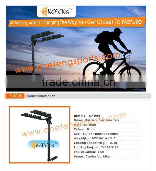 Ball Mounted Bike Rack/4 Bicycle Carrier