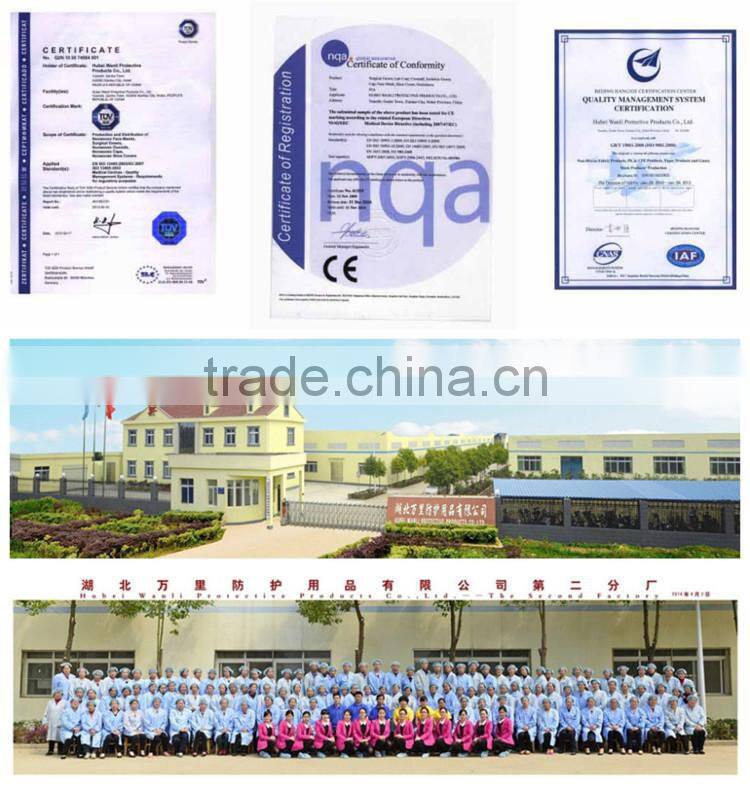 CE,ISO, FDA lightweight non woven disposable visiting isolation gowns
