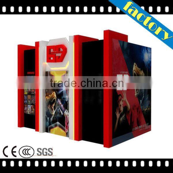 Woo!! Popular 5D cinema with 3d glasses including the outside cabin/box/amazing high technology blue 5d cinema