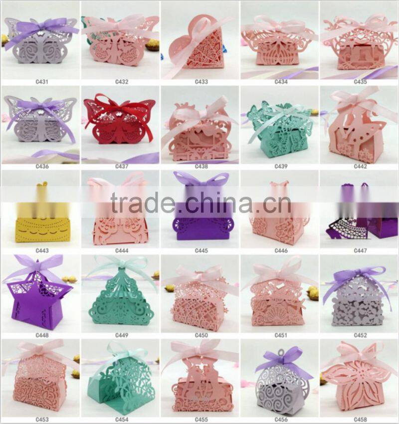 C231 2015 New birthday souvenirs wedding favor laser cut bridegroom and bride party candy box gift
