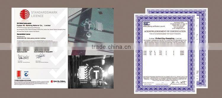 Fashion Stair Railing / Tempered Glass Stair Treads