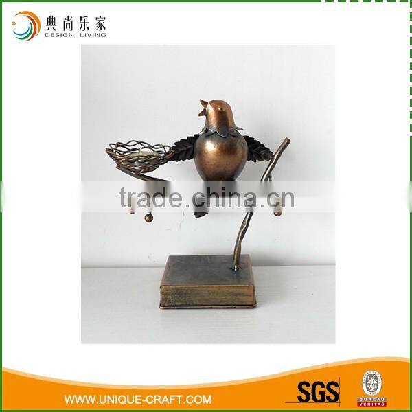 Decorative Antique Brass birds Design Candle Holder