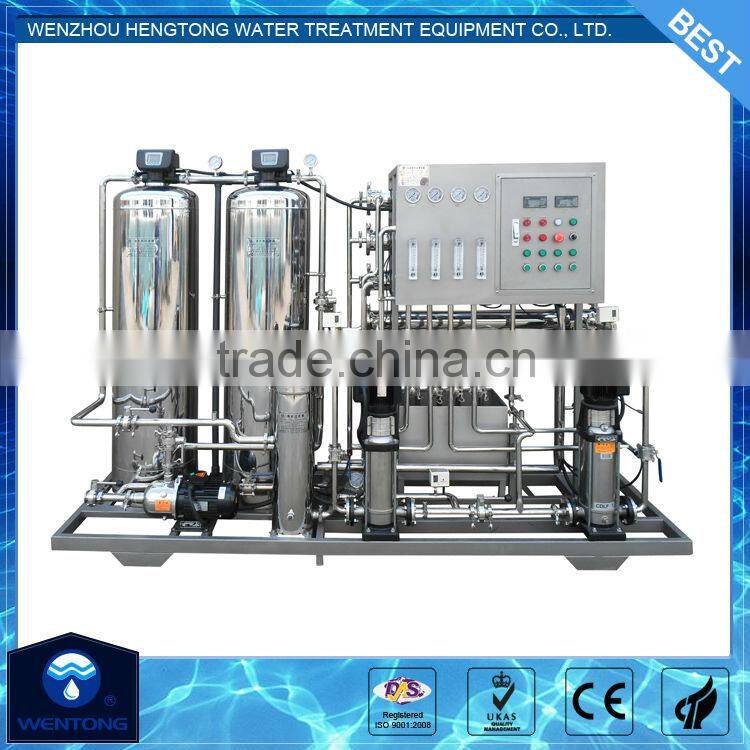 0.5m3/H two stage RO water treatment for ultra pure water