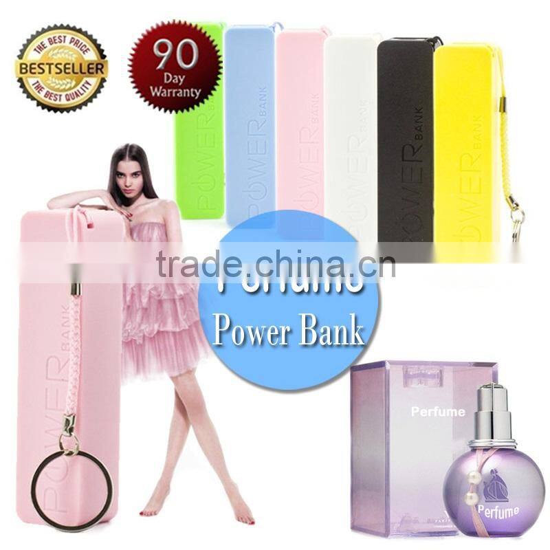Christmas gift ( Hot ) Gift power bank, Factory price 2600mah Portable Power bank For Mobile phone,Perfume power bank