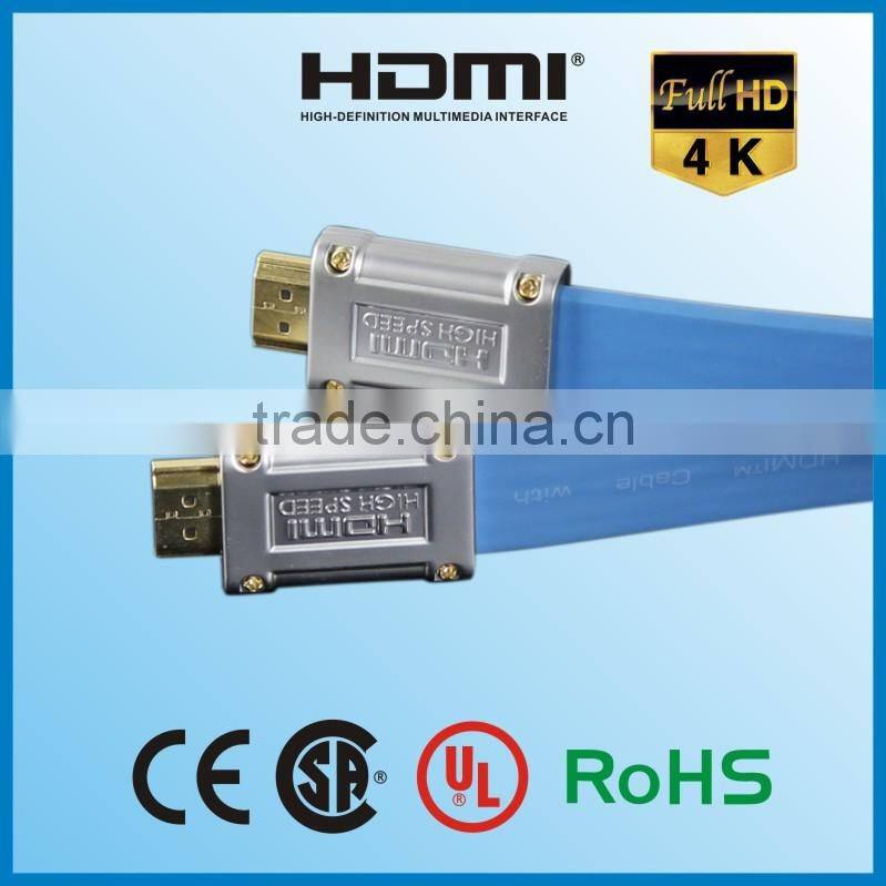 blue certified falt hdmi cable