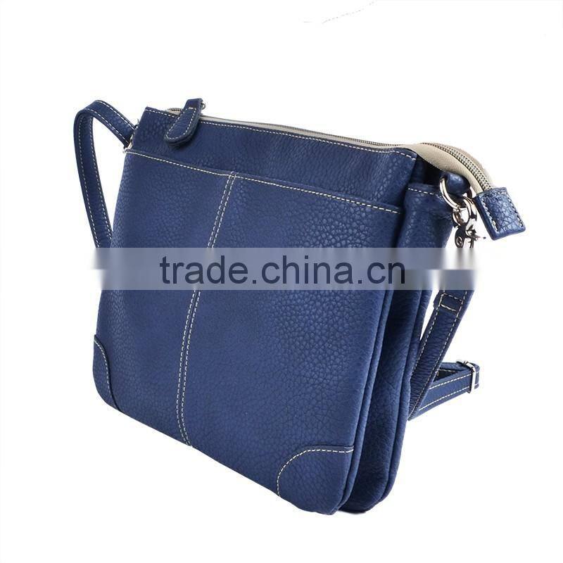Fashion hobo sling shoulder leather tote for custom print clutch bag