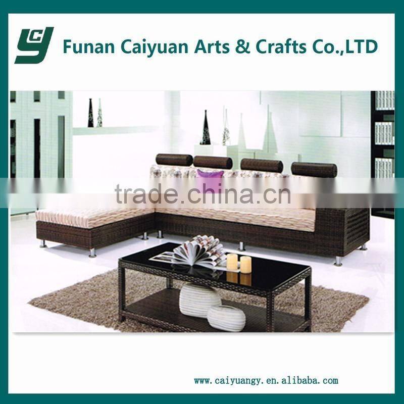 2015 handmade leisure style plastic rattan outdoor garden furniture sets