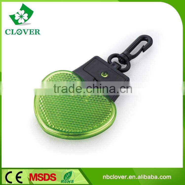 Love shape 2 led 2*AG10 battery plastic led torch keychain