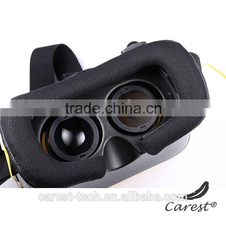HOT selling vr box 3d glasses virtual reality bluetooth headset with earphone manufacturer
