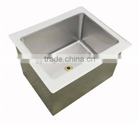 NSF Approval Stainless Steel Drop In Ice Bin with Sliding Cover