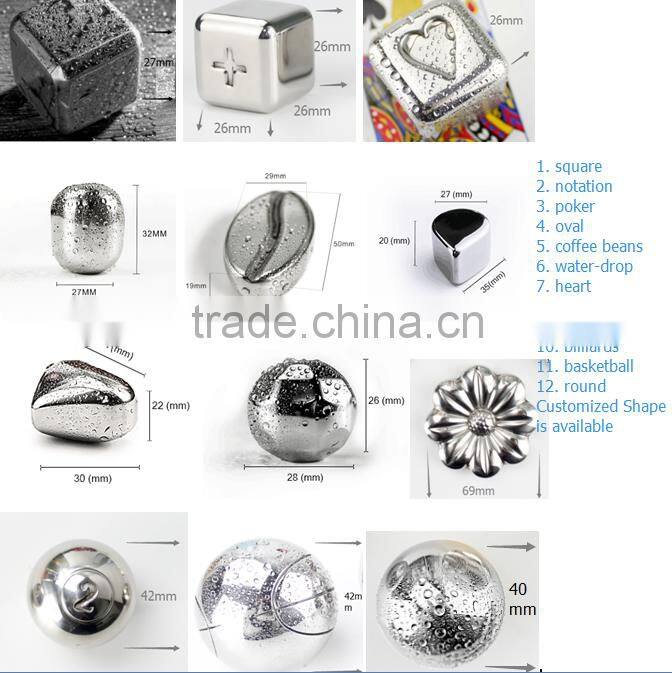 reusable stainless steel wine chiller stick, wine cooler stick