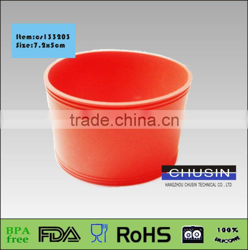 bpa free high quality silicone sleeve for coffee cup