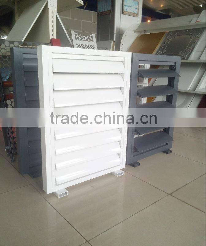 Curved perforated aluminum sun louver/screen (C E)