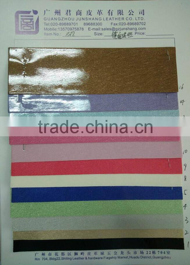 Shining PU leather for phone cases with best price made in China,special design