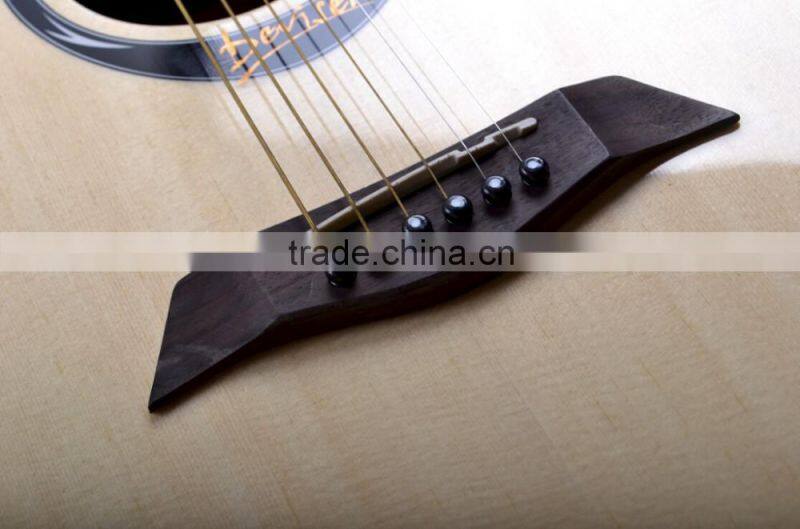 41 inch natural spruce acoustic guitar manufacturer