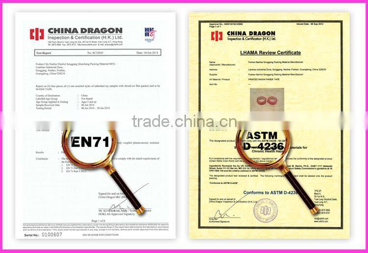 Hot sale custom neon color washi tape