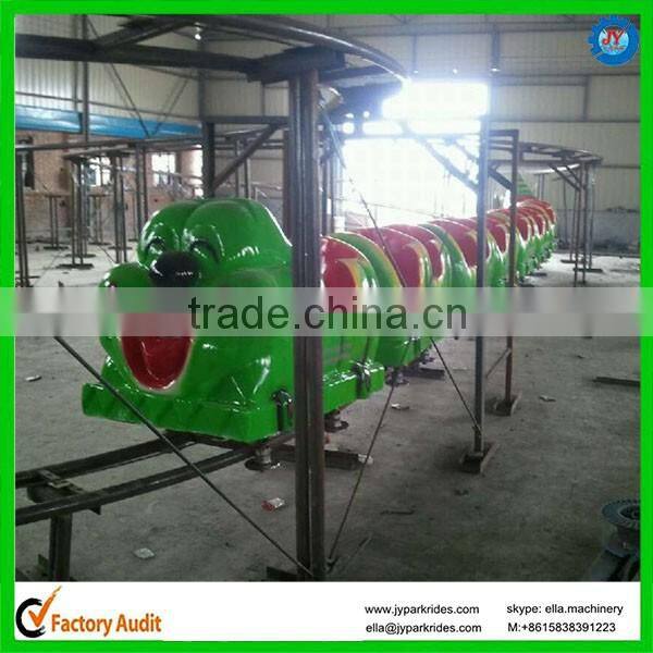 fun fair equipment track train kids fruit worm train for sale