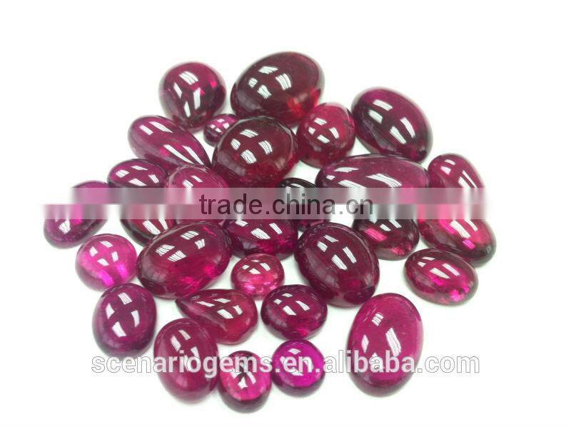 #MMZZ Natural Multi-Shape Loose Gemstone Rubellite Cabochon